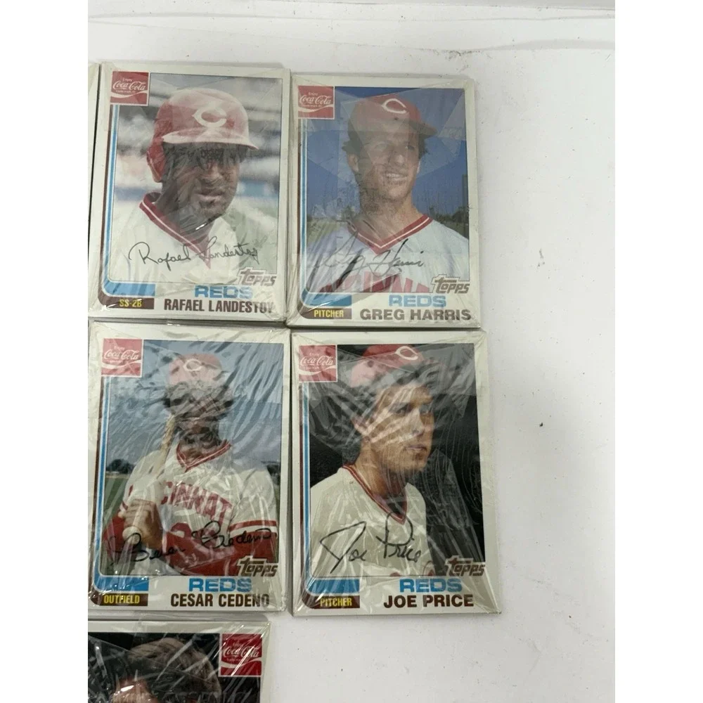 1982 TOPPS COKE COCA-COLA Lot Of 10 Cards CINCINNATI REDS Players Lot #5‎